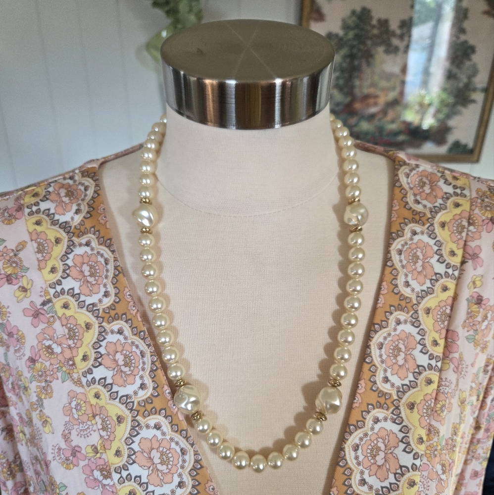 Vintage Napier Classic Faux Pearl Necklace